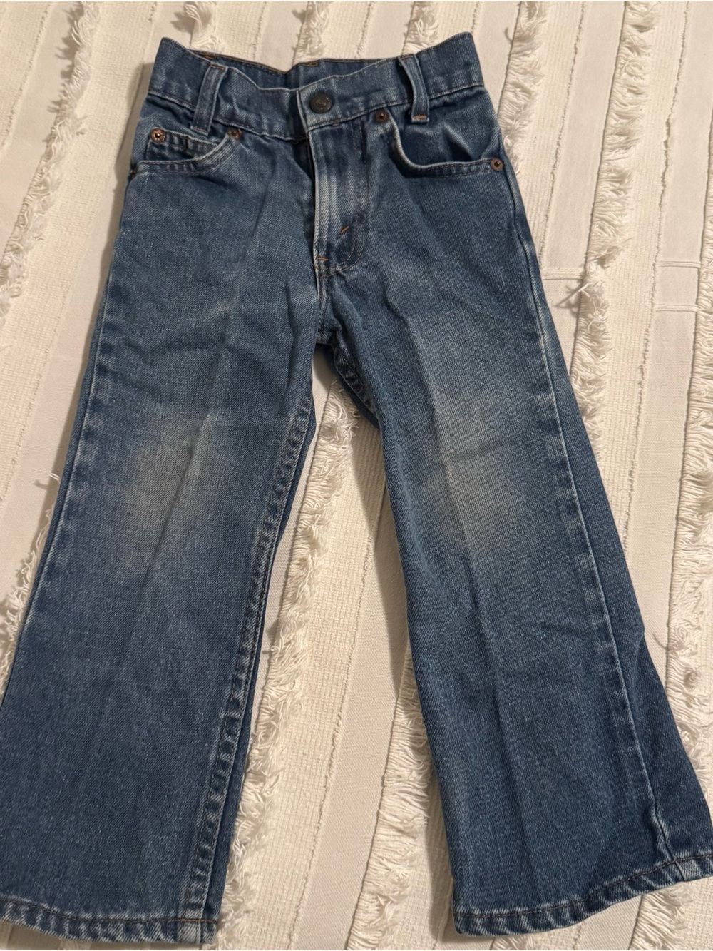 Vintage Little Levi’s Orange Tab Jeans Size 4T Slim, Made in USA 1970’s / 1980’s